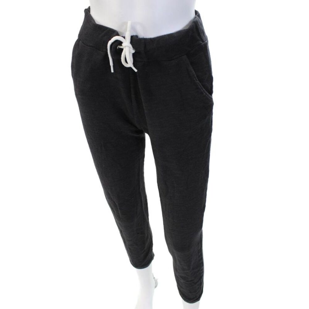 Monrow Womens Cotton Drawstring Skinny Sweatpants Gray Size S